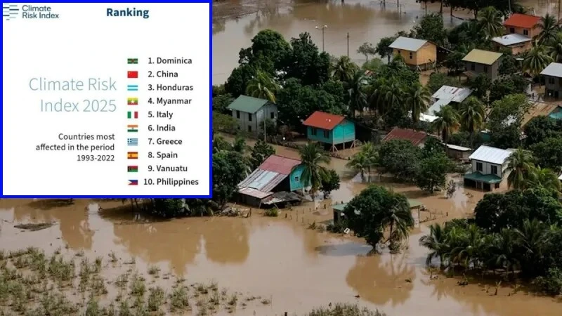 Honduras en el tercer lugar del ranking de países más afectados por el cambio climático en tres décadas