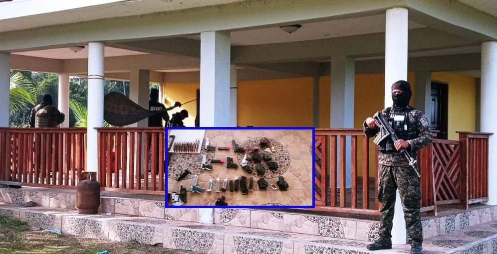 Fuerzas Armadas incautan arsenal y teléfonos satelitales en La Mosquitia